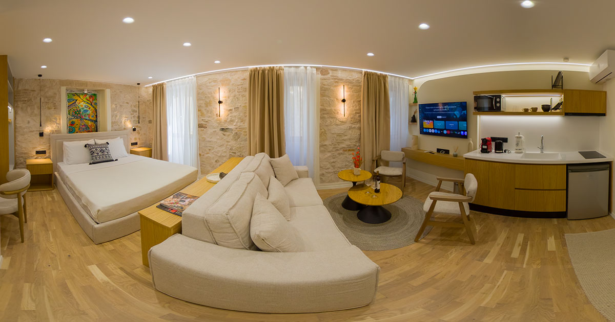 Virtual tour 360 The Stone Nest Corfu